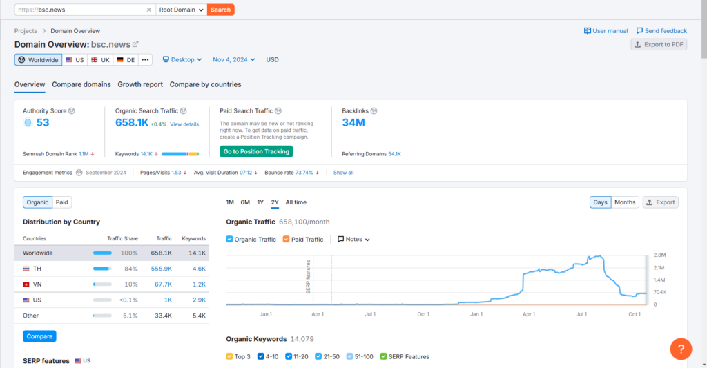 BSCN Seo Domain Overview